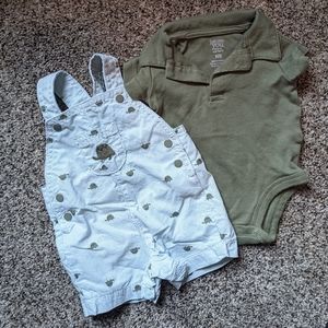 Cute newborn shorts set